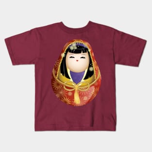 Japanese national wooden doll Kids T-Shirt